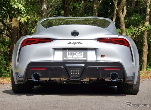 圧倒的排気効率を実現しつつ音量基準もクリア！ 　GRスープラ用「スーパーターボマフラー」…HKS 画像