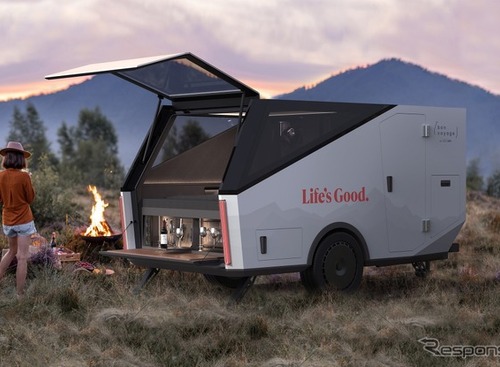 家電満載のキャンピングトレーラー『Bon Voyage』、LGエレクトロニクスが提案…CES 2024 画像