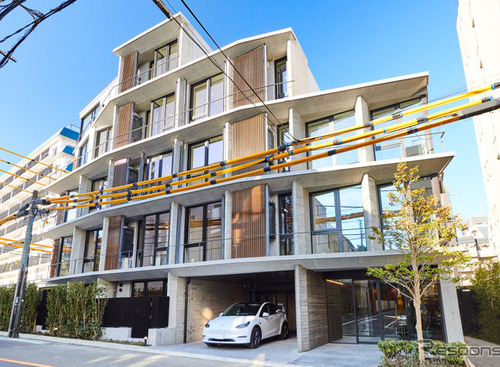 東京・恵比寿に、テスラ付き賃貸マンション誕生…コロンビア・ワークス 画像