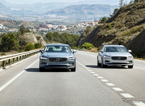 【ユーロNCAP】歩行者用自動緊急ブレーキテストで初の満点を獲得…ボルボ S90 / V90 新型 画像