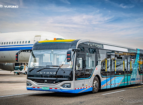 空港用EVエプロンバス、中国から輸出の新記録…宇通客車 画像