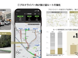 ナビタイム、タクシードライバー向けに7つの「新機能」を提供…抜け道ルート強化