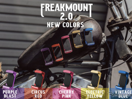 バイクの外観を損ねない！超強力マグネットのスマホホルダー「フリークマウント2.0」に新色5色