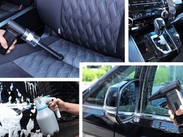洗車や車内清掃アイテム、電動フォームガンとハイパワーブロアー新発売…オートバックス