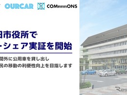 公用車の遊休時間を活用、長野県上田市でカーシェア実証開始…TRILL.が「OURCAR」展開