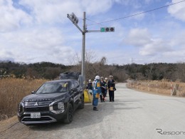 三菱アウトランダーPHEV、災害時の信号機電源に活用…近畿6府県の広域訓練で実証