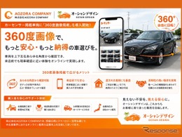 360度画像掲載機能を本格導入、スマホやPCで中古車を上下左右から確認…AOZORA COMPANY