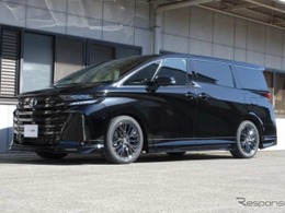 マイチェン後『ヴェルファイア』をローダウン…タナベのカスタムスプリング「サステックDF210」