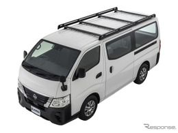 日産『キャラバン』専用ローダウンラック、全高2.1m以下で立体駐車場に対応…カーメイト