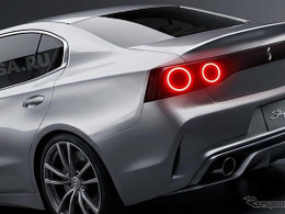 日産『スカイライン』次期型への期待高まる…丸型4灯のテールランプ、Skyline“ロゴ