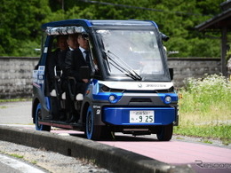ブリヂストンの空気不要タイヤ「AirFree」…全国初の社会実装へ、東近江市の自動運転車両に採用