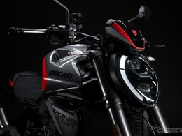 新型ドゥカティ「モンスター＋」に史上最軽量V2エンジン搭載…「スポーツカラー」登場、価格は179万円