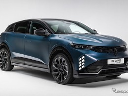 ルノー「メガーヌ」EVに改良新型、航続500km・急速充電24分に進化…フロントも刷新