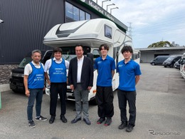 日本RV協会、キャンピングカー貸与…熊本地震の被災地を支援