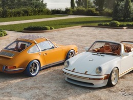 ポルシェ『911』ベース特別車が誕生…ルイ・ヴィトンとシンガーが史上初のコ・ブランディングで生まれた「レトロ感」満載のクルマ
