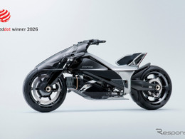斬新すぎ！　ホンダの電動二輪「EV アウトライヤー・コンセプト」　世界的デザイン賞に