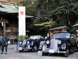 【イベントレポート】戦前から昭和のクラシックカーが神社に集結…谷保天満宮旧車祭2017開催 画像