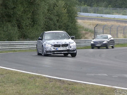 【動画】BMW5シリーズ・ツーリング次世代型、迫力のニュル高速テストを追う！ 画像