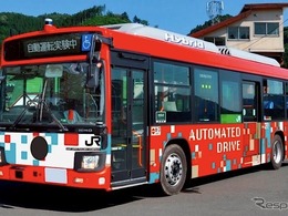 BRT バス高速輸送システムで自動運転へ、磁気マーカー活用