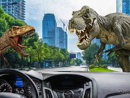 「車窓にリアルな恐竜を映し出す」透過型XR技術開発のDUAL MOVE、資金調達を実施