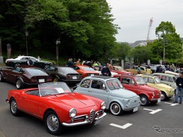 ミニ、500、ビートル、ポピーをバックに名車が集まる…横須賀ヒストリックカーデイ8th 画像
