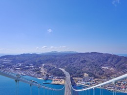明石海峡大橋300mに登る、海面上1kmを歩く…インフラツアー 画像
