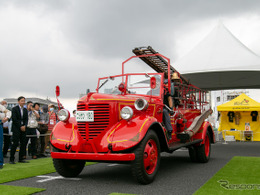 80年前の消防車が動いた！ 初の国産ポンプ車「ニッサン180型」レストア＆展示…東京国際消防防災展2023 画像