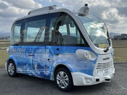 世界最長10km、マクニカが自動運転EVバスで走行実証…新幹線駅からのフィーダー 画像