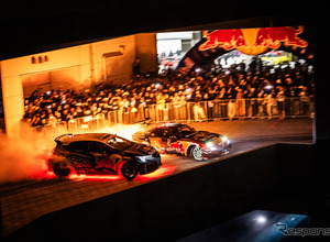 横浜の倉庫が一夜限りのドリフト会場に…レッドブル主催で500台のチューニングカー集結、F1新リバリーも世界初公開 画像
