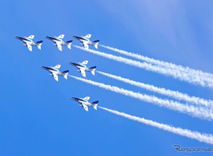 ブルーインパルス飛行ルート予告、蒲生田岬から北上…地上では道路混雑に注意　7月19日 画像