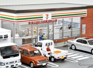 「からあげ棒」まで1/64に…セブン-イレブンの情景模型　トミーテックが2027年2月発売 画像