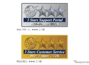 SOMPOダイレクト損保、HDI格付け「三つ星」を5年連続獲得…WebサポートとAI問合せ窓口で最高評価 画像
