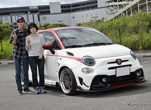 白×赤×黒で魅せる！ 走りも楽しめる大人のアバルト595…CARTUNE ALL USERS MEET神戸 画像