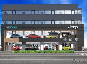 認定中古車「SPOTiCAR」、東京初拠点が大田区に10月22日開業…ジープ＋イタリアン3ブランドを一堂に 画像