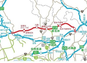 「新名神」高槻JCT-神戸JCTの開通でGW期間中の渋滞回数が半減！ 画像