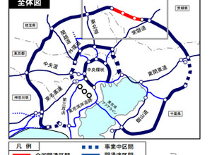 来年2月26日に圏央道茨城県区間が全線開通！外環道は対距離制料金へ移行 画像