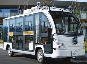甲子園エリアの公道で自動運転バスの実証実験　4月 画像