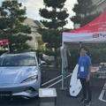 BYDブースは話題のSEAL。試乗車はATTO3だったがその価格差50万程度と知って、SEALにも試乗したいと感じた来場者がいた。