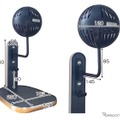 ファン搭載の高機能ヘルメットスタンド