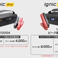 事前充電不要のジャンプスターター「Ignic」