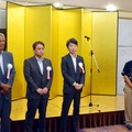 全国レンタカー協会の新役員体制。左から岩崎会長、藤原副会長、村上副会長、白石副会長　※岡島副会長は欠席