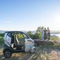 香川県土庄町の豊島で三輪電動車「EVトゥクトゥク」のレンタルサービスを開始