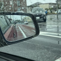 サイドガラスの水滴もつかなくなるため、より後方視界がクリアに