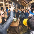 宿泊するきっかけとなった交流会「フィニッシャーズMTG」の様子