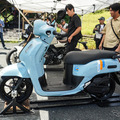 展示車両には国内導入予定の新型「FAZZIO」も（My Yamaha Motor cafe）