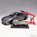R34型スカイラインGT-R、1/18スケールミニカー発売…ディスプレイエンジン付属 画像