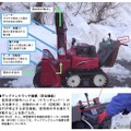 除雪機の構造と各部名称