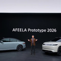 ソニー本体に代わり「CES 2026」に出展するソニー・ホンダモビリティ。写真は代表取締役 会長 兼 CEOの水野泰秀氏