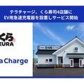 くら寿司4店舗にEV急速充電器、テラチャージが回転寿司チェーン初導入 画像