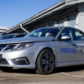 ネブス9-3電気自動車試作車。4つのインホイールモーターを備えた四輪駆動（2018年製）。走行距離は不明